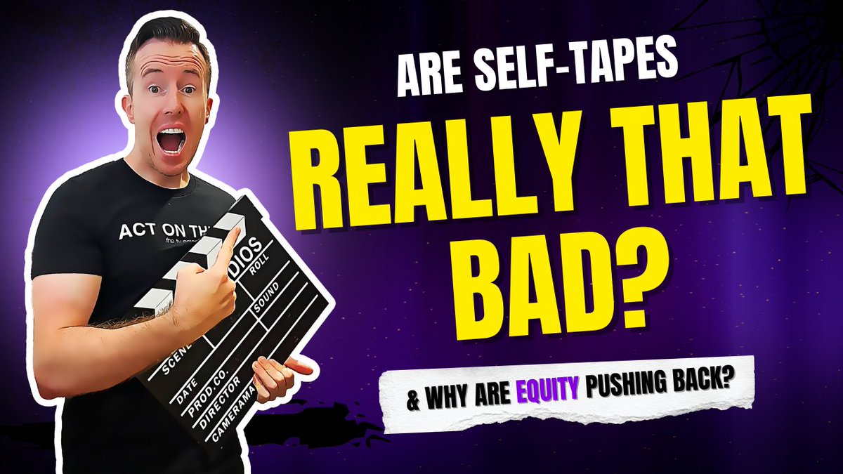 4PM (UK) TODAY on YouTube - 🎬 Self-tapes - game-changer or career killer?

Tune in here: youtube.com/live/LVXC2I-N9…

Equity wants to push back against self-tape culture... but we think they’ve got it kinda wrong.

In this livestream, <a href="/Petch_ActOnThis/">Petch</a>  &amp; I will break down:

✅ Why