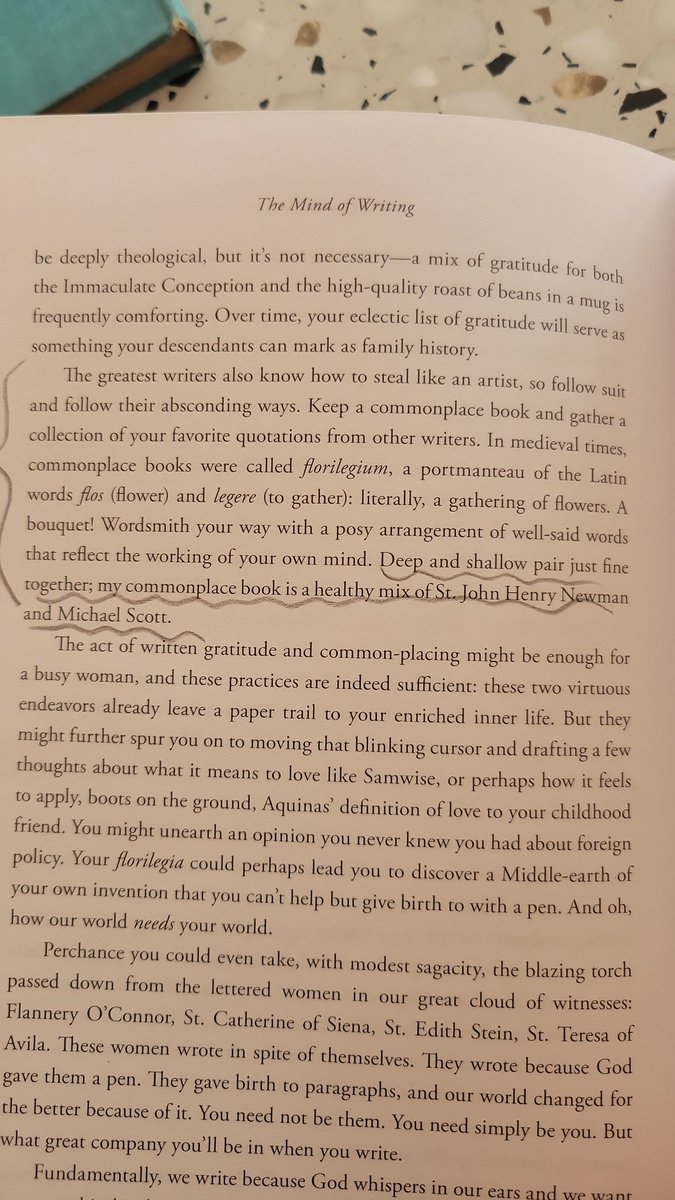 Beatrice Scudeler (@beatrixscudeler) on Twitter photo 'My commonplace book is a healthy mix of St. John Henry Newman and Michael Scott'.
Entirely agree with <a href="/tsh/">Tsh Oxenreider</a> except for me it's probably a mix of Dorothy Sayers and Leslie Knope 🤣 'My commonplace book is a healthy mix of St. John Henry Newman and Michael Scott'.
Entirely agree with <a href="/tsh/">Tsh Oxenreider</a> except for me it's probably a mix of Dorothy Sayers and Leslie Knope 🤣