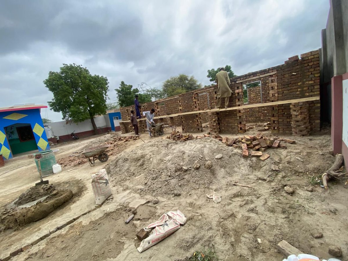 NewHopeFdnPK's tweet photo. At New Hope Adopted Girls School construction is underway to build additional classrooms for the middle section. Support this mission of hope—every donation counts!🙏
 #nhfeducation 

Please Donate:

Ac:
NEW HOPE FOUNDATION

UBL BANK 
 
Ac No with IBAN:

PK27UNIL 0109000326491148 https://t.co/x8nUvYlOxA