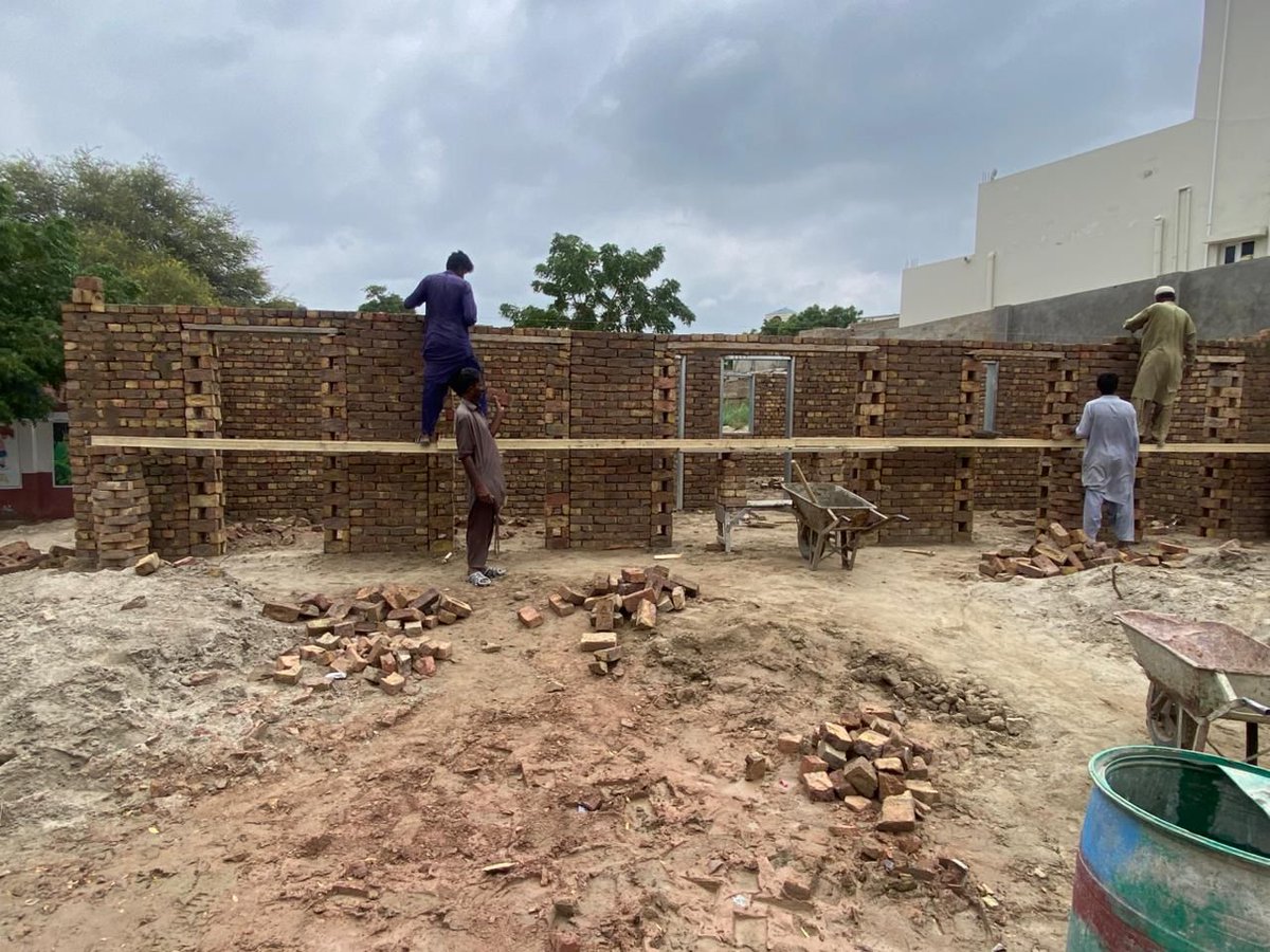 NewHopeFdnPK's tweet photo. At New Hope Adopted Girls School construction is underway to build additional classrooms for the middle section. Support this mission of hope—every donation counts!🙏
 #nhfeducation 

Please Donate:

Ac:
NEW HOPE FOUNDATION

UBL BANK 
 
Ac No with IBAN:

PK27UNIL 0109000326491148 https://t.co/x8nUvYlOxA