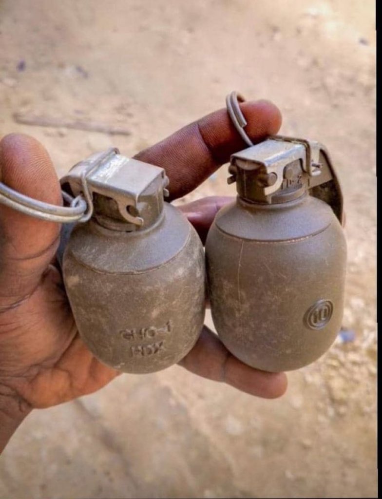 UPDF soldiers were camping near our home and forgot these two bottles.