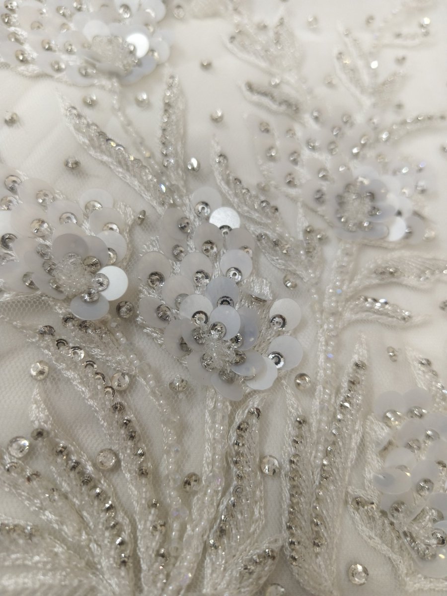 Delicate hand embroidery, layered with sequins and beads 
Perfect for bridal &amp; couture details.
Customisable to your vision.

info@sadulbadul.com | +91 91363 04295
sadulbadul.com

#Embroidery #LuxuryFashion #BridalCouture