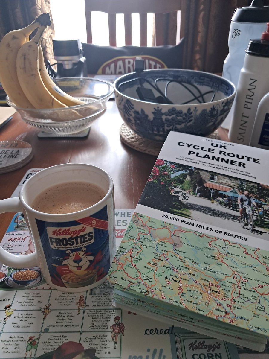 CB_cycles's tweet photo. Morning! ☕️🌞
The tour is less than 2 weeks away and I don't have any routes yet. Time to get plotting...
I've got to get from London to Cardiff via this list of places #TourofBritain #TOBtour #TOB25 #cycling #cycletouring #ukcyclechat
*excluding Atherstone and Pontypool https://t.co/0qLC4fyg0r
