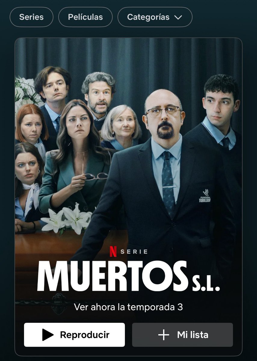 Como regalo de cumpleaños, ya tenéis en <a href="/NetflixES/">Netflix España</a> el estreno en exclusiva de la T3 de #MuertosSL, para mi gusto (por ahora) la mejor temporada de la serie. Besos y abrazos a todo el equipo y agradecimiento eterno a la N roja.
