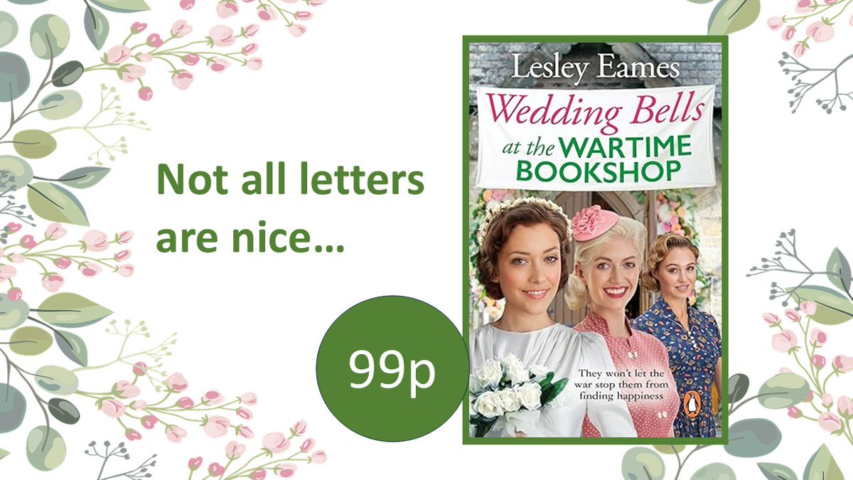 99p!

LIMITED TIME OFFER 

The sixth book in the WARTIME BOOKSHOP series.  bit.ly/44jryHW 

'Such an inspirational story.' NetGalley 

Grab offers on other books in the series, too.          
#booktwt #kindlebooks #HistoricalRomance