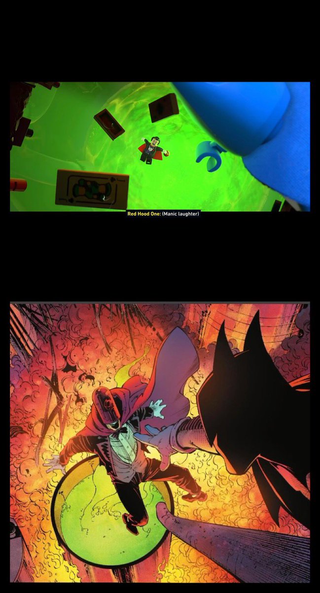scurvypiratehog's tweet photo. They did it! They recreated the moment from Batman Zero Year!

#Batman #LegoBatmanGame #LegoBatman #TheJoker #Joker #Redhood #BatmanZeroYear https://t.co/97znSTB3Nm