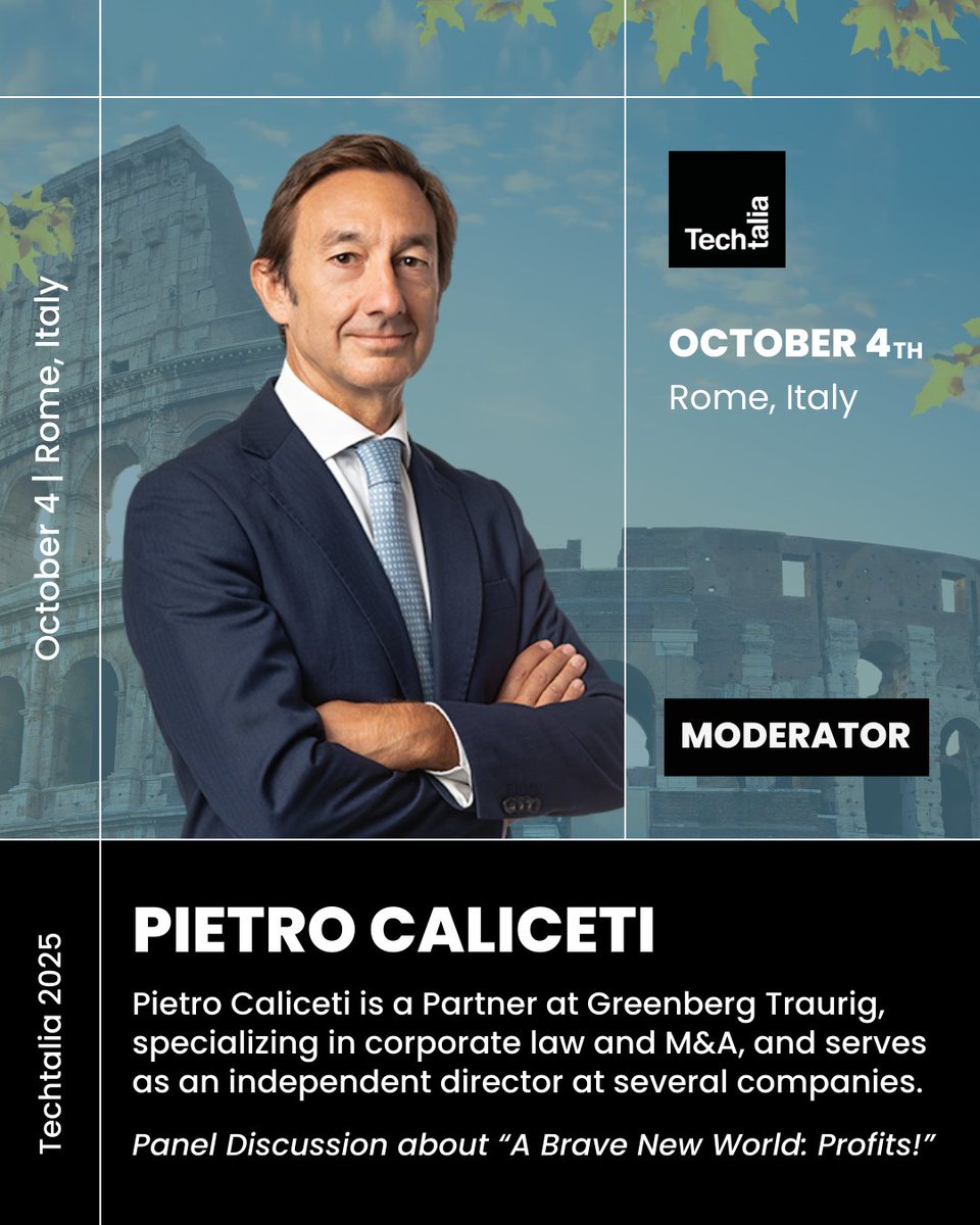 The startup world has shifted: capital isn’t free, and profitability matters again.
Join Benjamin Charbit, Luke Alvarez, and Pietro Caliceti for a candid talk on building real businesses today. Sponsored by Greenberg Traurig.

🇮🇹 Rome, Italy
🗓️ Oct 4th
⚠️ Limited seats