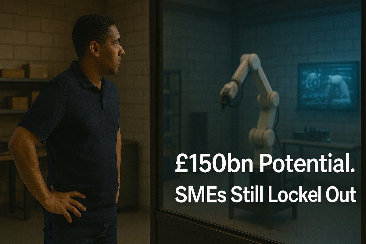 £150bn in AI potential—but most UK SMEs are still locked out.

Too many schemes. Not enough access.

We don’t need pilot projects. We need one clear door to knock on.

Funding. Advice. Skills. All in one place. Built for SMEs.

#SMEs #AIadoption #UKBusiness