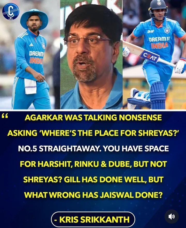 The biggest hater of Shreyas Iyer, Kris Srikkanth :