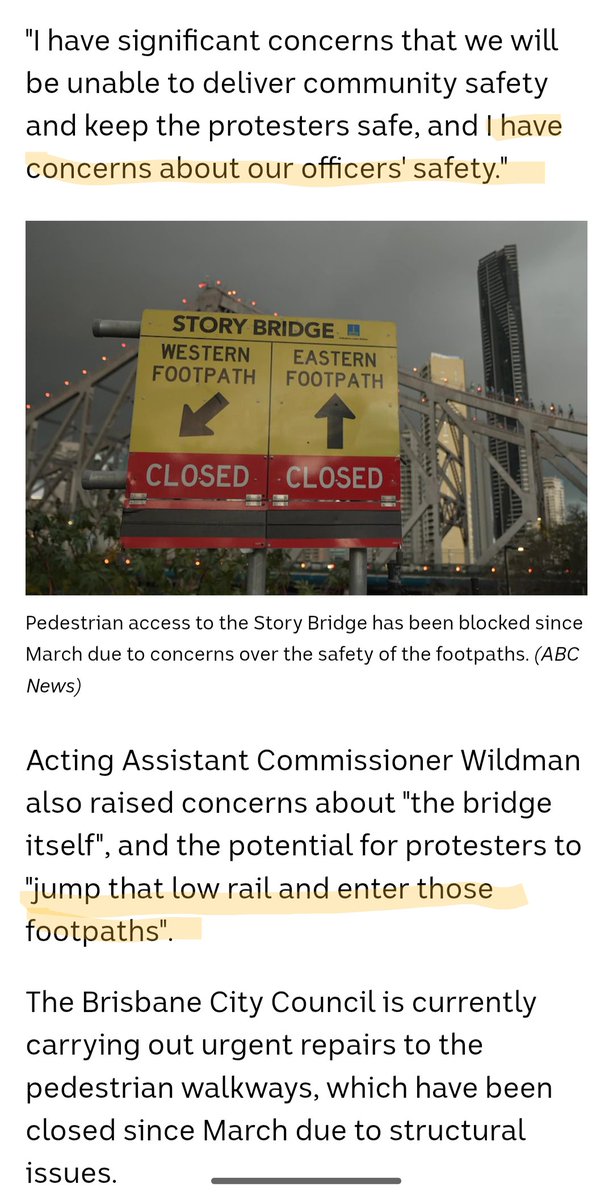 wagepeaceau's tweet photo. If Mr WildMan had concerns about his officers' safety maybe they could have stayed at home. We keep each other safe. #CopsKill
Also it's fanciful that marchers who have been disciplined for 21 mnths would suddenly leave the march for the "dangerous" footpaths.
NSWPol lied... https://t.co/gGv8AqsqKz