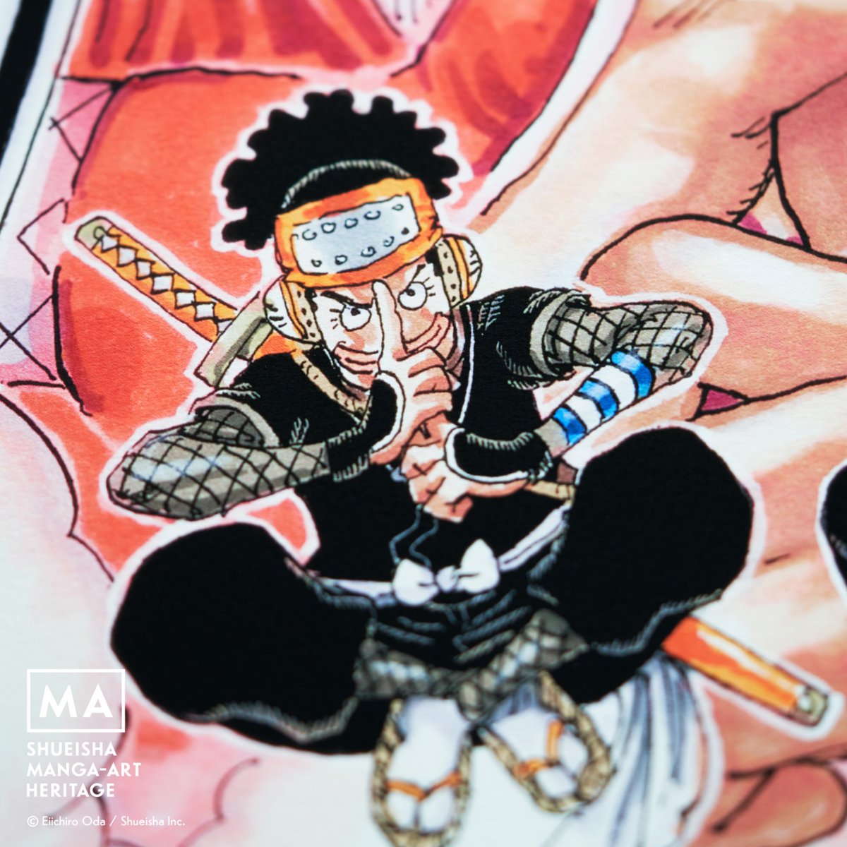 MangaartJ's tweet photo. .
尾田栄一郎「ONE PIECE / Ninja」ed. 20
2025年8月24日(日)まで、オンライン抽選販売。
Eiichiro Oda “ONE PIECE / Ninja” ed.20
Now available through online lottery sale until August 24, 2025.

#尾田栄一郎
#ONEPIECE
#mangaart
#ShueishaMangaArtHeritage
#マンガアート
#集英社マンガアートヘリテージトーキョーギャラリー