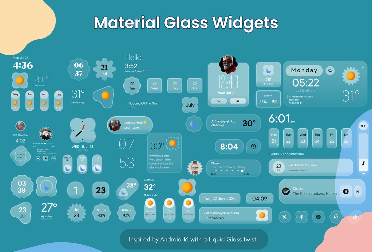 Nayella ๐๐ (@colorwallies) on Twitter photo โญ GIVEAWAY โญ
5 CODES: Material Glass Widgets
Follow <a href="/AndroidTools3/">Android Tools 4U</a> and <a href="/colorwallies/">Nayella ๐๐</a>
Retweet
Comment โญ GIVEAWAY โญ
5 CODES: Material Glass Widgets
Follow <a href="/AndroidTools3/">Android Tools 4U</a> and <a href="/colorwallies/">Nayella ๐๐</a>
Retweet
Comment