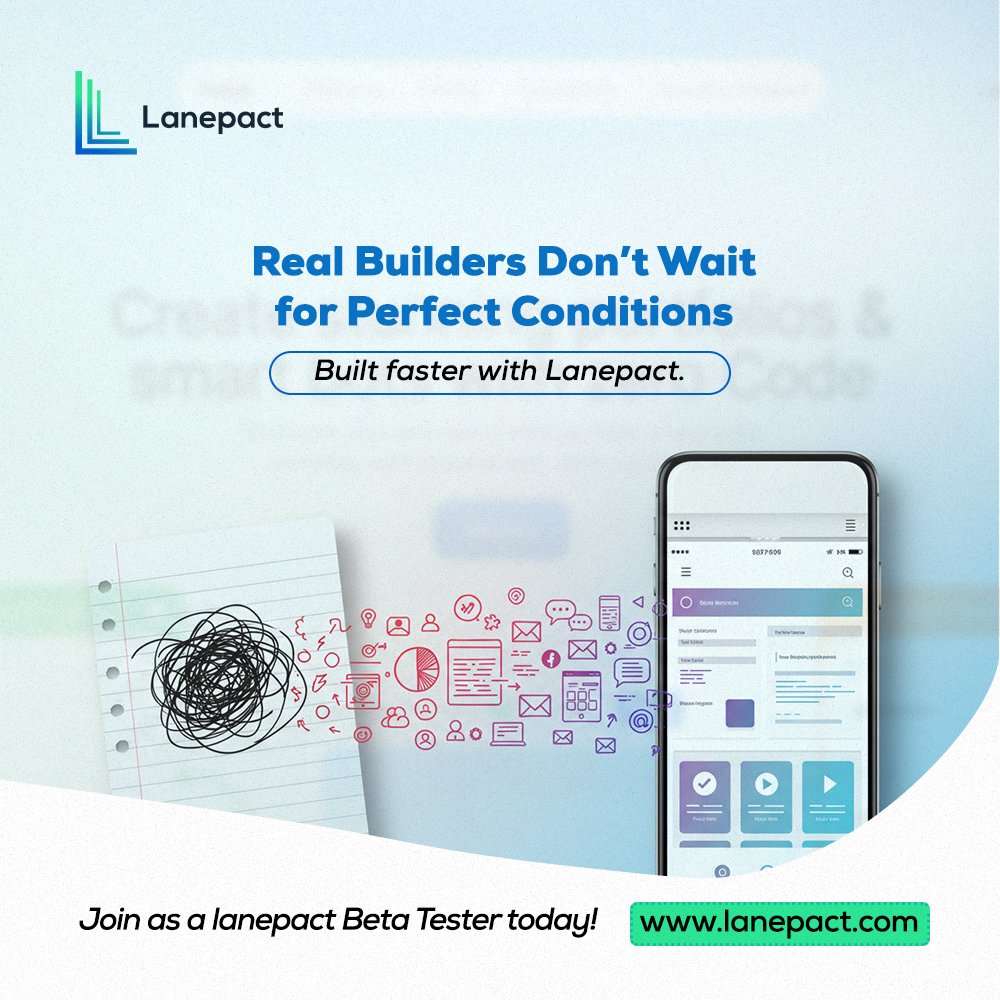 lanepact's tweet image. You don’t need perfect. You just need progress. Lanepact helps you move.”
#NoCodeNow #LaunchSmarter #BuildInFlow