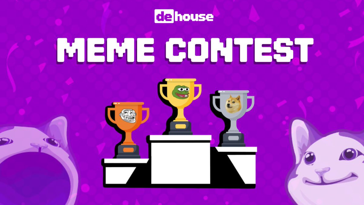 dehouse.ai (@dehouseai) on Twitter photo DeHouse Meme Contest ⭐️
Think you’ve got the meme magic?
Now’s your time to shine!
How to Enter:
👉Cook up your meme about DeHouse AI
👉Drop it on X
👉Tag <a href="/dehouseai/">dehouse.ai</a> + hashtag #MemeContest
👉Submit your post link in Discord
Requirements:
✔️ You must have 300+ followers
✔️ DeHouse Meme Contest ⭐️
Think you’ve got the meme magic?
Now’s your time to shine!
How to Enter:
👉Cook up your meme about DeHouse AI
👉Drop it on X
👉Tag <a href="/dehouseai/">dehouse.ai</a> + hashtag #MemeContest
👉Submit your post link in Discord
Requirements:
✔️ You must have 300+ followers
✔️