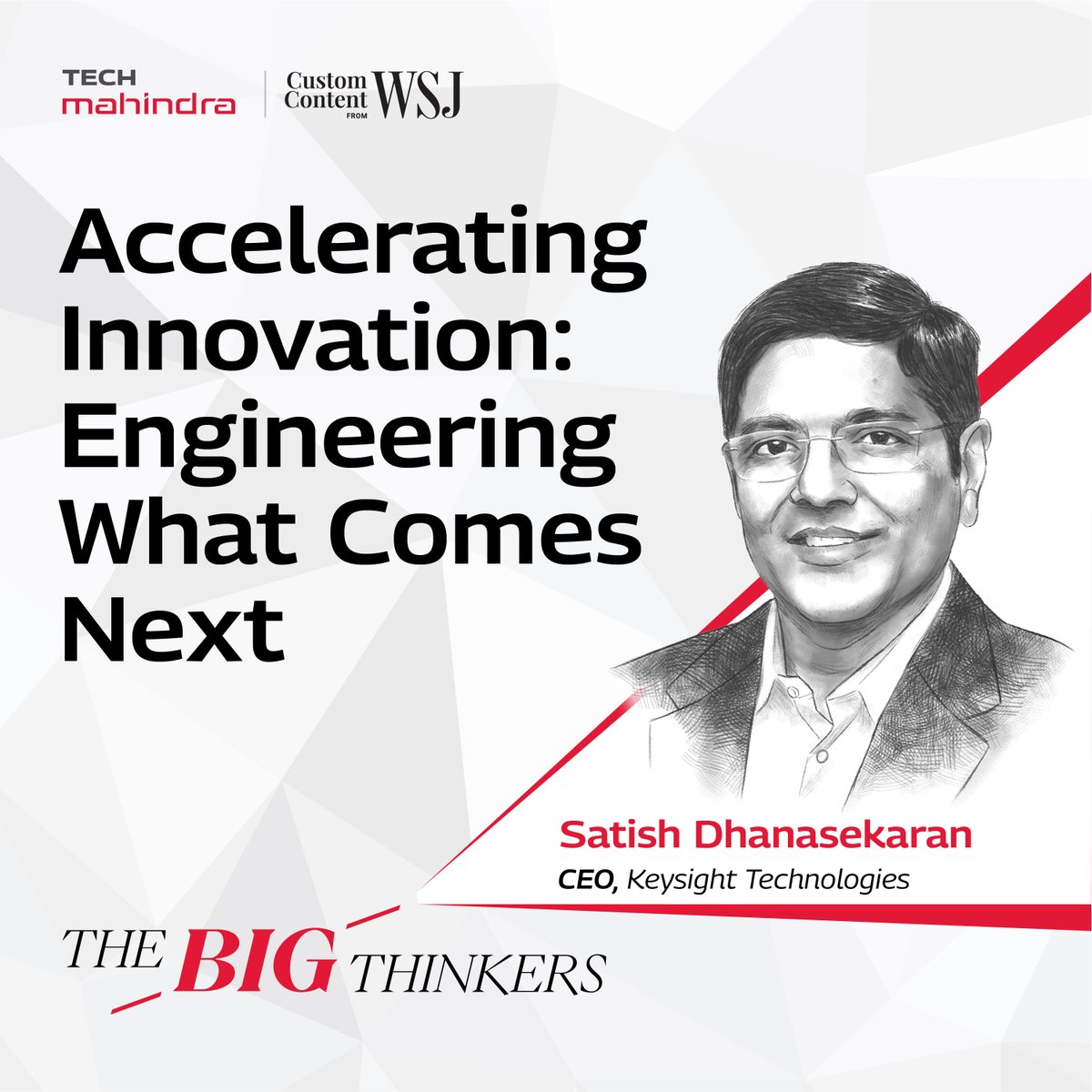 mohitjoshi74's tweet image. Engineering the future demands more than foresight. It requires precision, speed, and the ability to test what doesn’t exist...yet. For Satish Dhanasekaran, CEO at @Keysight, it all begins with a single, powerful question: How do you test tomorrow’s technology today? His…
