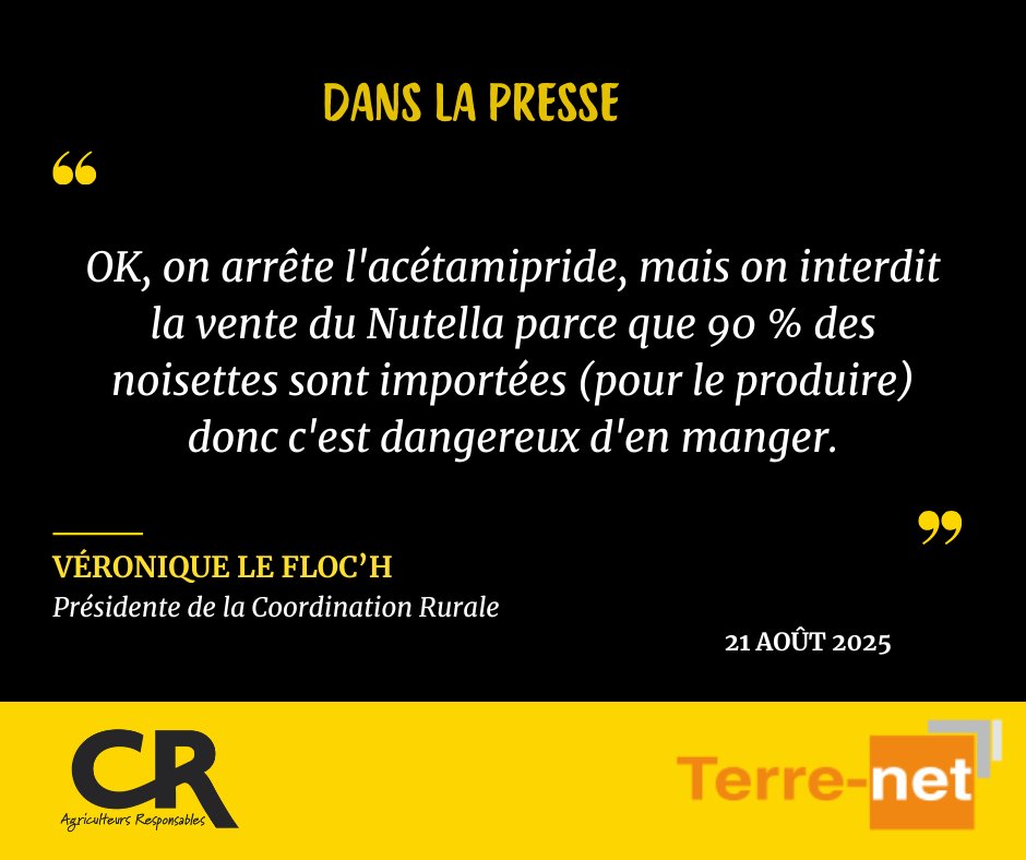 coordinationrur's tweet image. 🔴 N’IMPORTONS PAS CE QUE L’ON INTERDIT EN FRANCE
Protégeons notre agriculture et nos consommateurs avec des règles cohérentes et équitables. C'est du bon sens !
La Coordination Rurale sur le terrain 🟡⚫️
📰 L’article de @TerrenetFR : terre-net.fr/produits-phyto…
#CoordinationRurale