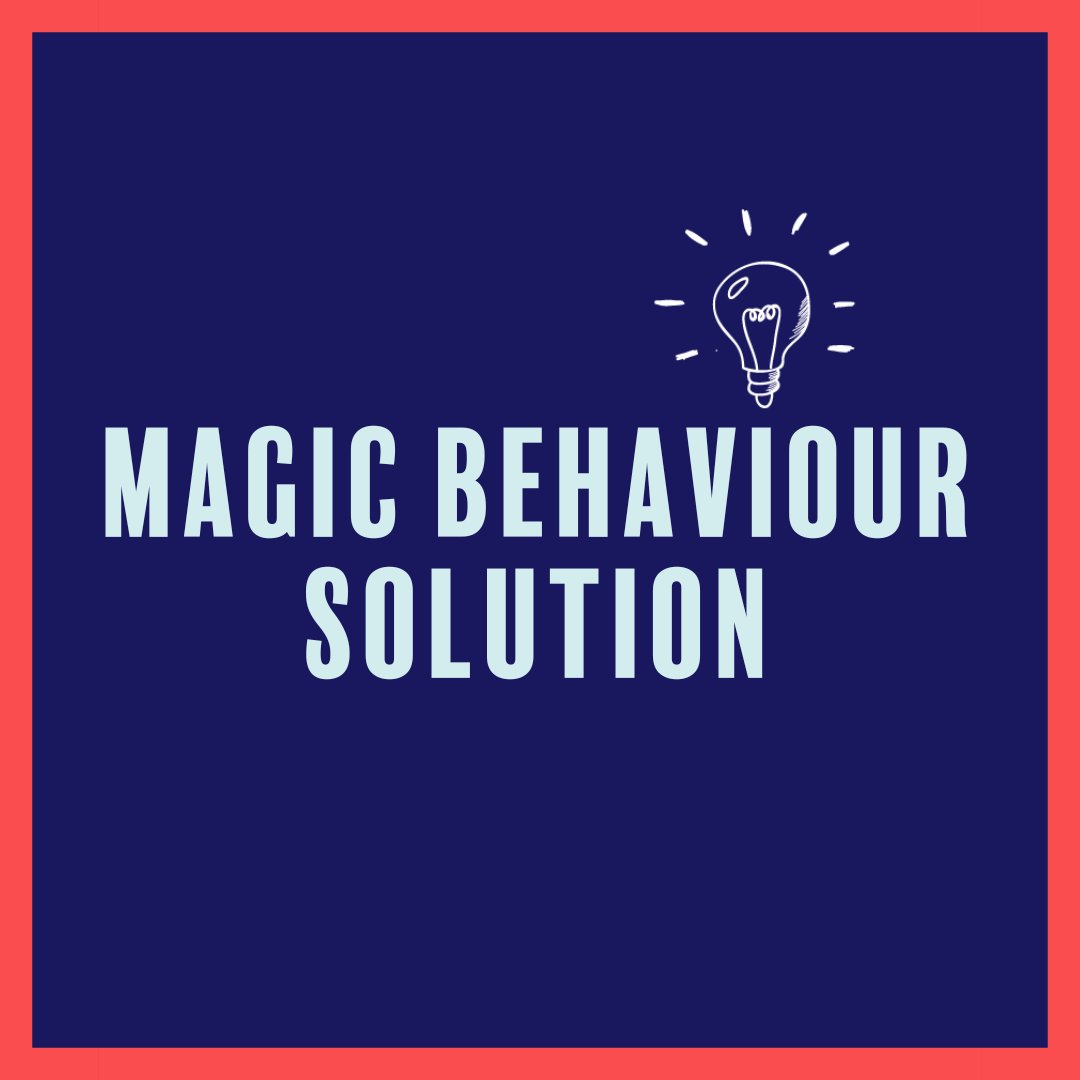 Sadly there is no magic behaviour solution. It will take time and hard work, however we will be with you every step of the way, walking you through and supporting you #EduTwitter