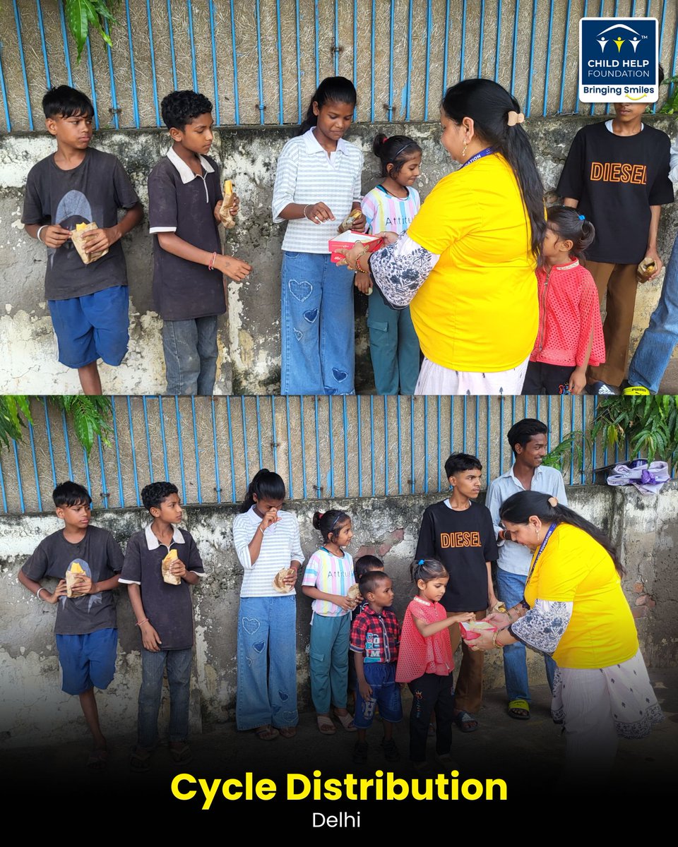 Every morning in Delhi, children would set out on long walks to school, their tiny feet covering miles before the first bell even rang. The journey left them tired and drained, often taking away the joy of learning.
.
With bicycles given through Child Help Foundation’s cycle