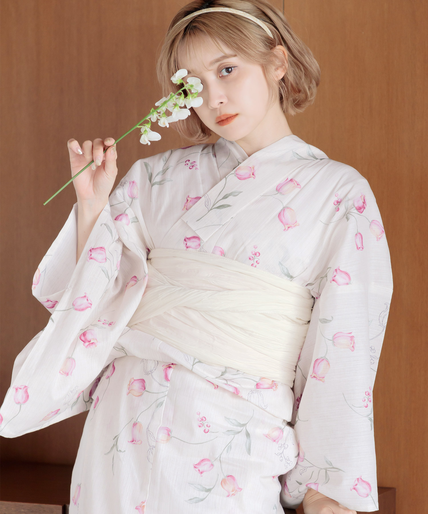 ✨即完売大人気✨2025浴衣 CELEN】 2025浴衣セット🎐 -夏麗し浴衣 琥珀花重ね- ¥15,980