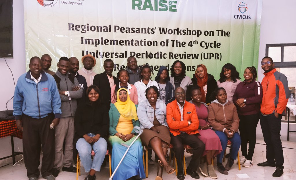 AtitwaMaureen's tweet photo. Peasant & Indigenous communities are at the heart of Kenya’s food systems. Through the #UPR4, we’re building their capacity to turn recommendations into ACTION—securing land, food & climate justice. ✊🏾 #ClimateJustice #FoodSovereignty #HumanRights @CEMIRIDE_KE https://t.co/I3fz3A9Hah