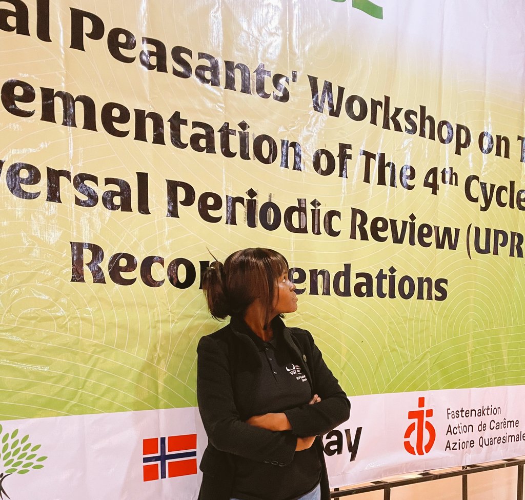 AtitwaMaureen's tweet photo. Peasant & Indigenous communities are at the heart of Kenya’s food systems. Through the #UPR4, we’re building their capacity to turn recommendations into ACTION—securing land, food & climate justice. ✊🏾 #ClimateJustice #FoodSovereignty #HumanRights @CEMIRIDE_KE https://t.co/I3fz3A9Hah