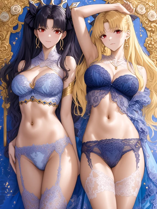 イシュタル&amp;エレシュキガル (Ishtar&amp;Ereshkigal) #FGO #イシュエレ
