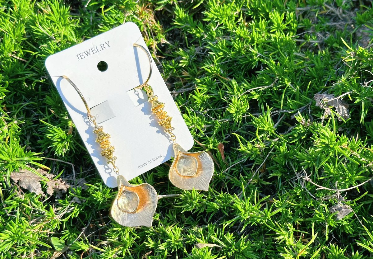 무령왕 금귀걸이 모티브 귀찌~✨
#한국풍 #삼국시대귀걸이 #백제