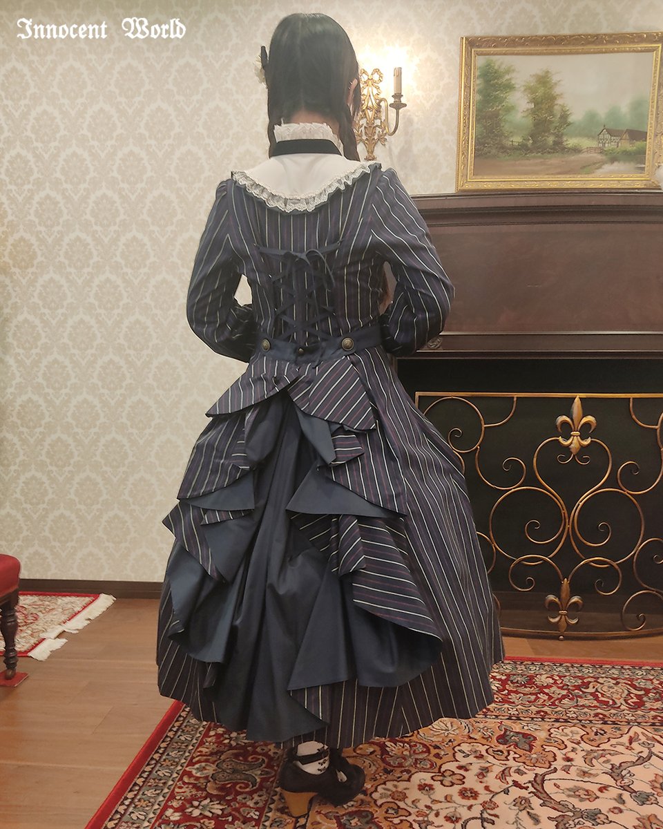 イノワ♡フルールバッスルドレス Innocent World｜フルールバッスルドレス（長袖）(再販・新色)(受注