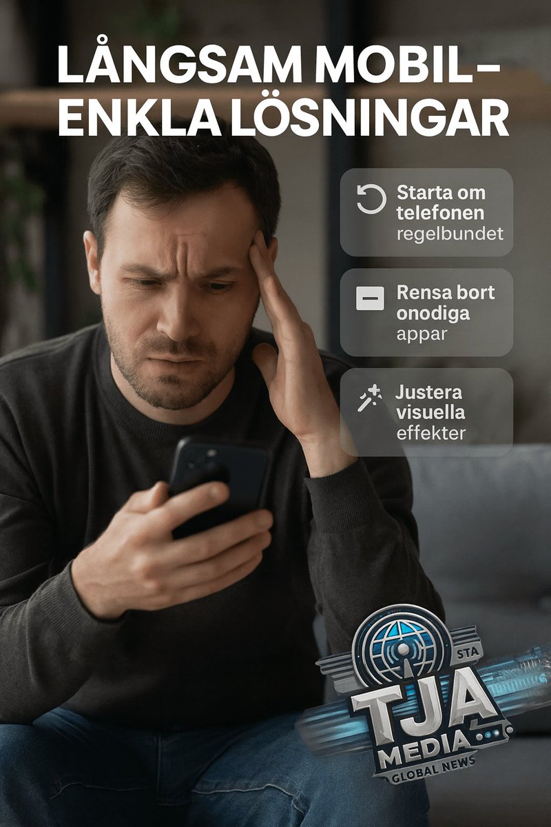 TJA_Media's tweet image. Är mobilen lika seg som sirap? 📱 Här är 5 snabba knep som gör din långsamma telefon pigg igen – utan att köpa nytt! 

tjamedia.se/2025/08/21/lan…

#mobiltips #teknikhacks #smartvardag #tjamedia
