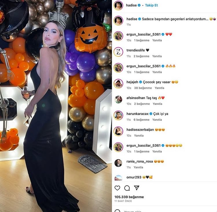 Gazze’de çocuklar bombalanırken “cadılar bayramı” paylaşımı yapan, ben kendimi belçikalı hissediyorum diyen, vergisini oraya veren, içki elinde ayağı altında Hurma, tesbih alan Hadise’yi bu ülkede istemiyoruz! #hadisehaddinibil