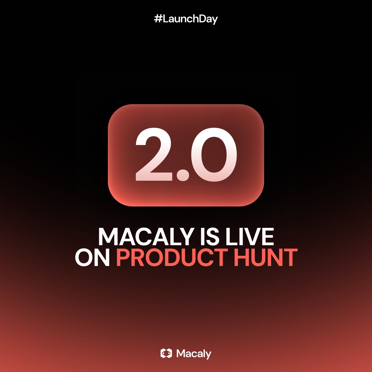 rychlis's tweet photo. We're launching Macaly 2.0 on PH today! Lots of new stuff since the first launch 🎉 
https://t.co/4Nv7bdqoFv https://t.co/yxZXV1LMXf