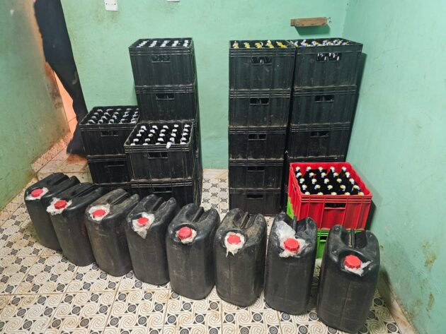NACADA recover counterfeit alcohol and fake KRA stamps worth Ksh17.5 million in Nyeri.