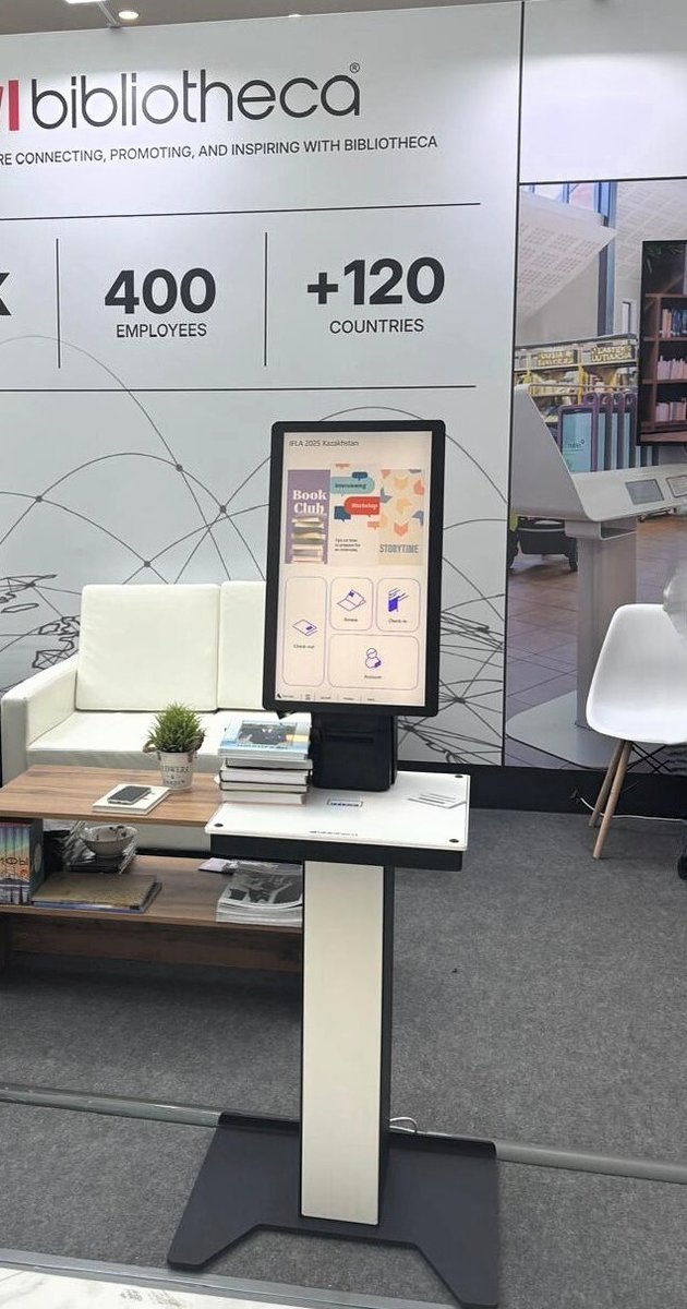 BibliothecaX's tweet photo. 🚀 Discover the solutions shaping tomorrow’s libraries at #WLIC2025!
From smart self-service to automated returns, digital lending &amp; intelligent transport — visit us at Booth #A18. https://t.co/CWjYOaG6Cu