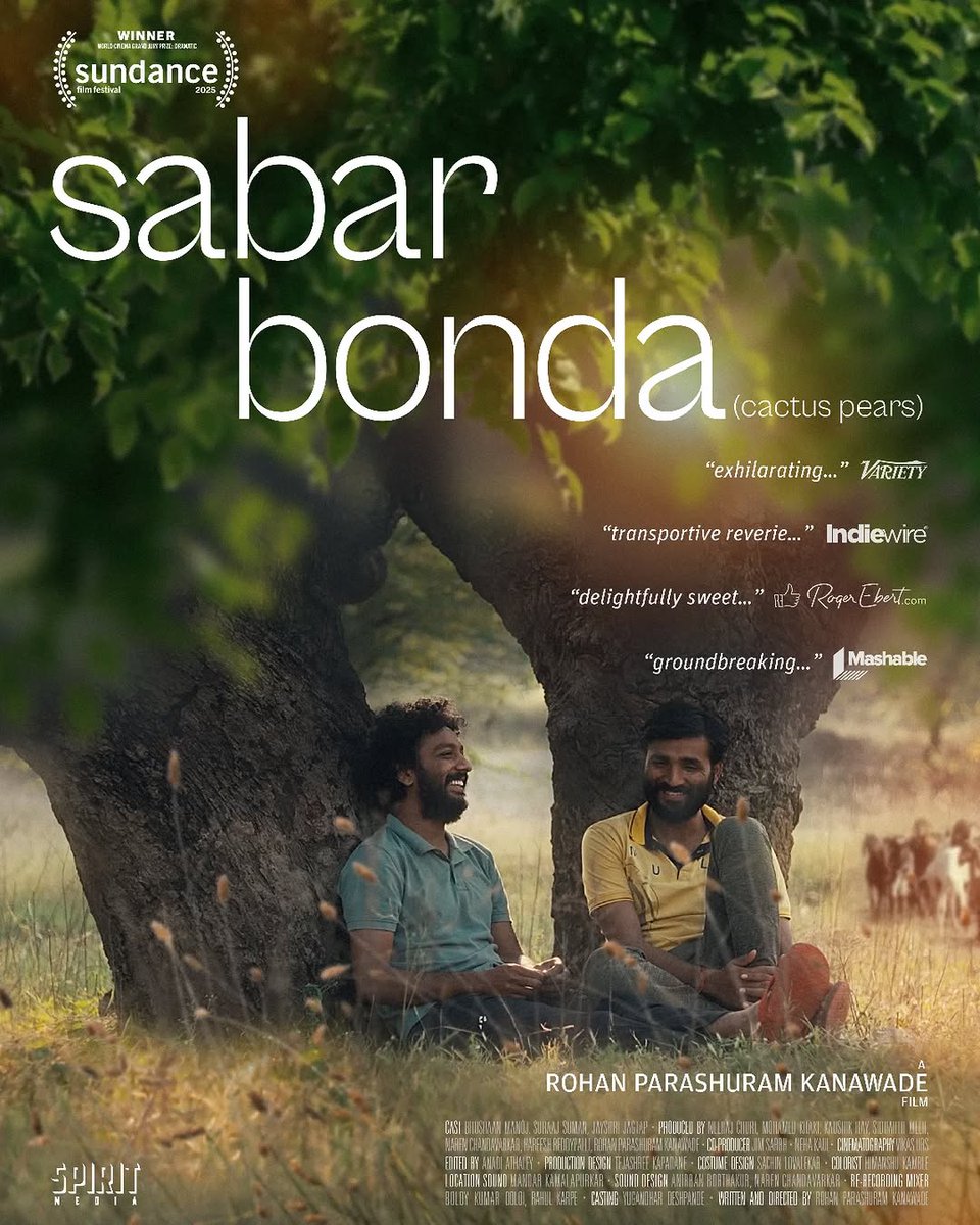 CinemaRare (@cinemararein) on Twitter photo After #AllWeImagineAsLight, <a href="/RanaDaggubati/">Rana Daggubati</a>'s <a href="/SpiritMediaIN/">Spirit Media</a> now brings Sundance winner #CactusPears/#SabarBonda (Marathi) directed by <a href="/ROHAN_kanawade/">ROHAN kanawade</a> for Indian theatrical release.
#BhushaanManoj #SuraajSuman #JayshriJagtap #NeerajChuri #MohamedKhaki #KaushikRay After #AllWeImagineAsLight, <a href="/RanaDaggubati/">Rana Daggubati</a>'s <a href="/SpiritMediaIN/">Spirit Media</a> now brings Sundance winner #CactusPears/#SabarBonda (Marathi) directed by <a href="/ROHAN_kanawade/">ROHAN kanawade</a> for Indian theatrical release.
#BhushaanManoj #SuraajSuman #JayshriJagtap #NeerajChuri #MohamedKhaki #KaushikRay