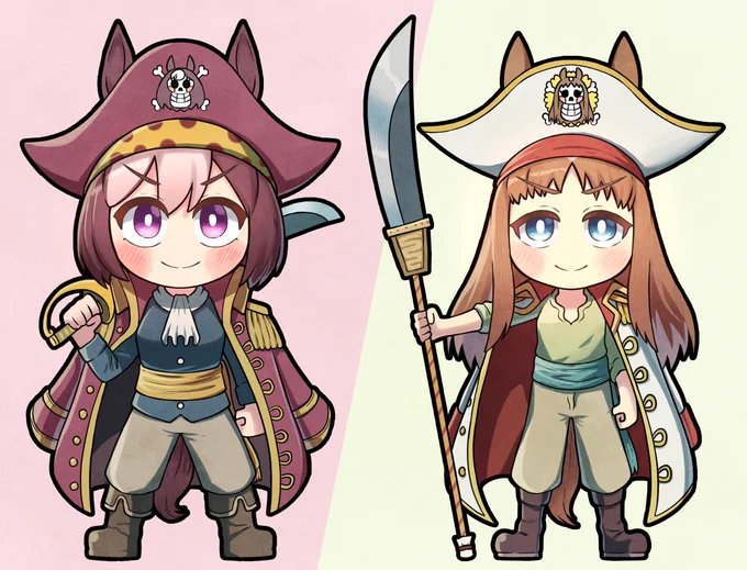 昨日投稿した絵を描く前に練習で描いた立ち絵