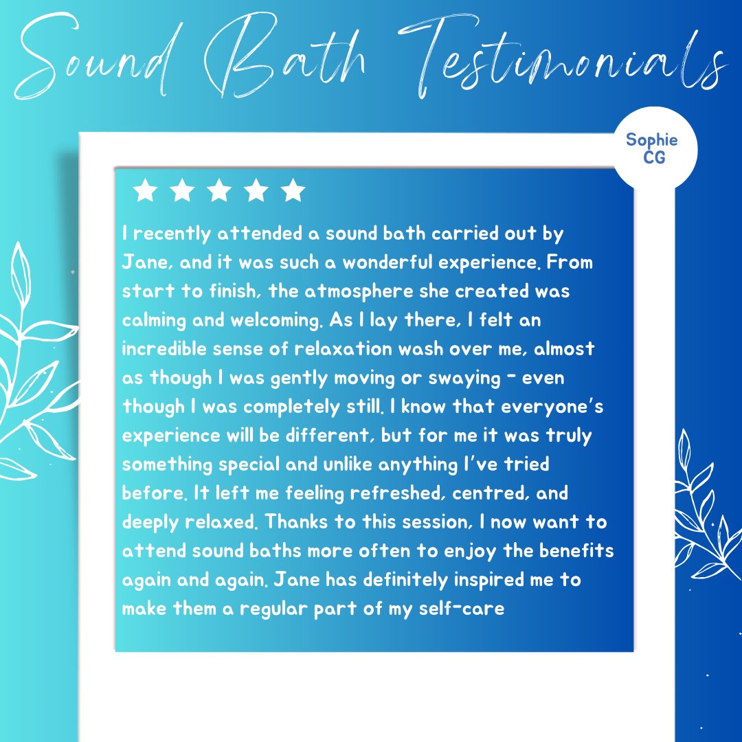 KimblesFun's tweet image. We can't wait to welcome you to the Kimble's studio for our popular Sound Bath
With just one place left on 31st August check out the testimonials below and book your places for the 28th Sept - kimblesfun.com/product/sound-…