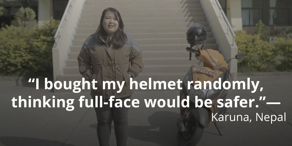 During consultations for our white paper, 65%–91% of riders said safety mattered more than price. When we allow nonstandard helmets into the market, we let people down. NGOs can expose them and stand up for people’s right to be safe.

Watch the stories youtu.be/ae4i5UpXQOw?si…