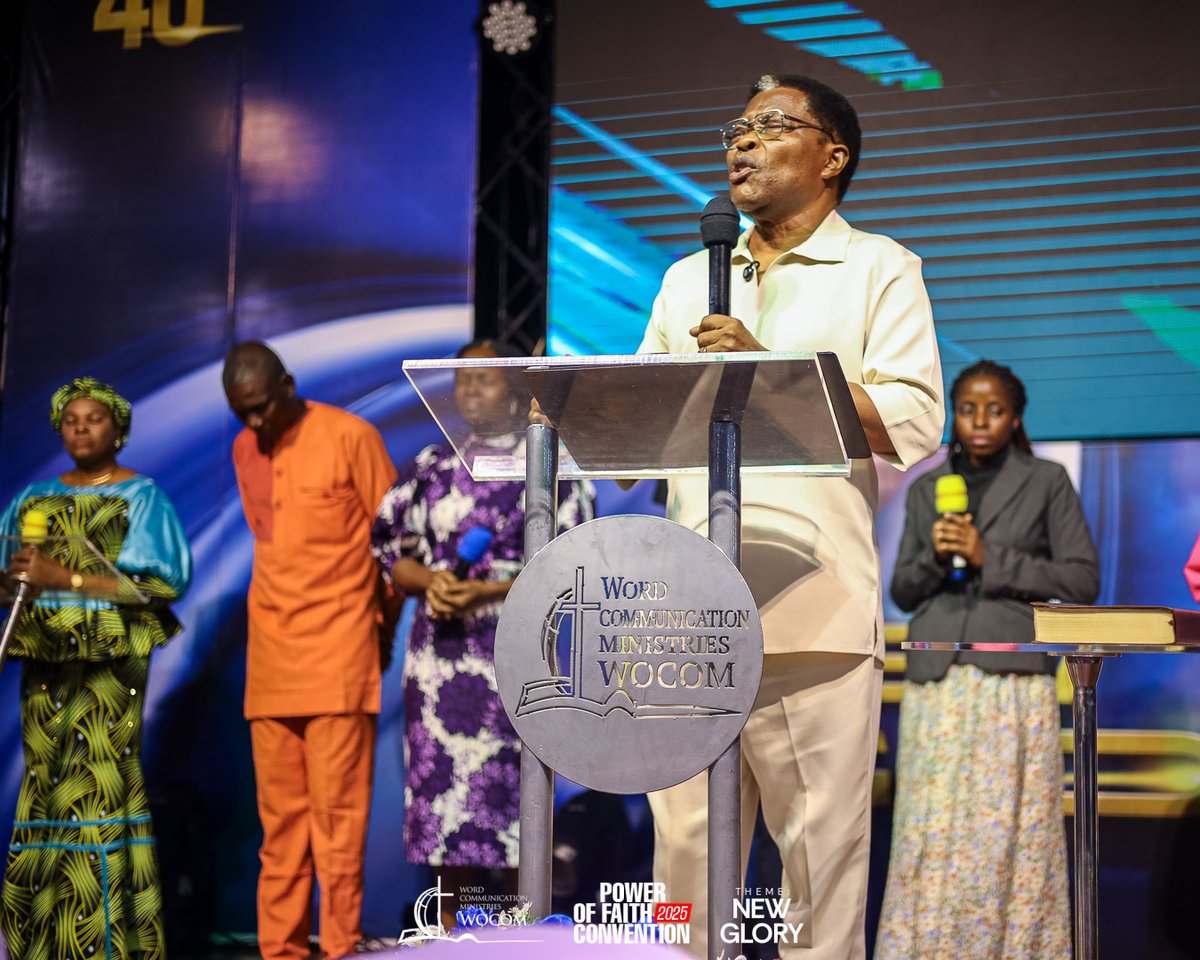 wocomworld's tweet photo. Join us live on Facebook &amp; YouTube for more life-transforming moments.

#NewGlory #PFC2025 #PowerOfFaithConvention2025 #WocomWorld #WOCOMat40 https://t.co/2Wja7F3NZu