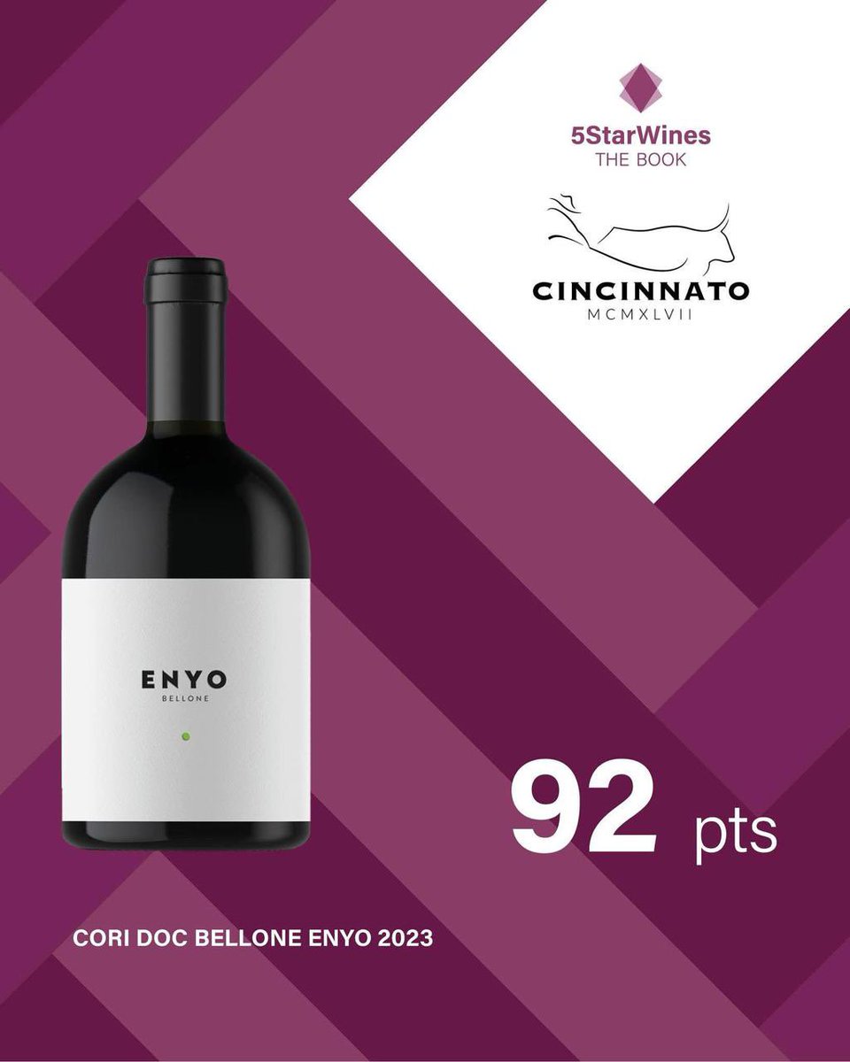 🏆Il nostro Enyo – Cori DOC Bellone 2023 è stato selezionato dalla guida #5StarWines 2026 con 92 punti.
Un riconoscimento che premia la passione che ogni giorno mettiamo in #vigna e in #cantina, e che ci sprona a raccontare l’anima autentica di Cori attraverso i nostri vini.