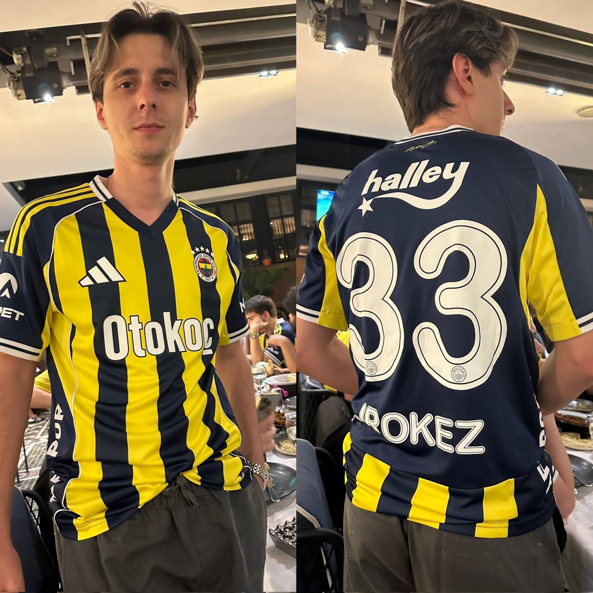 Beşiktaş taraftarı yayıncı Tolunay Ören, hayatını kaybeden Jrokez’un anısına Fenerbahçe forması giydi.