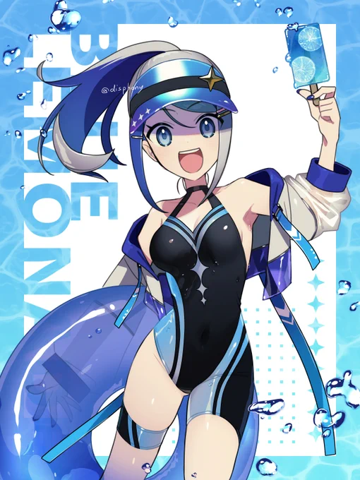 ✦𝗕𝗟𝗨𝗘 𝗟𝗘𝗠𝗢𝗡𝗔𝗗𝗘✦ 例によって水着の青部分は透け素材です。