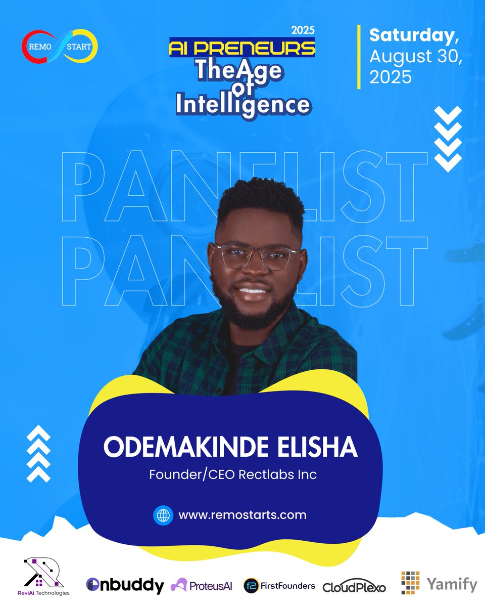 We’re excited to announce <a href="/Elishatofunmi/">Elisha Odemakinde</a>  Founder &amp; CEO of RectLabs Inc, as one of the speakers at the AI Preneur 2025…

As an AI Scientist, Odemakinde is passionate about building practical AI solutions that create real impact.