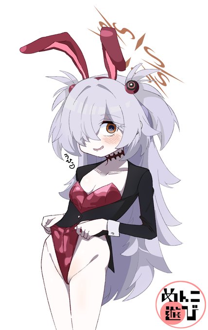 #ブルアカ 
バニーの日カノエ先輩 