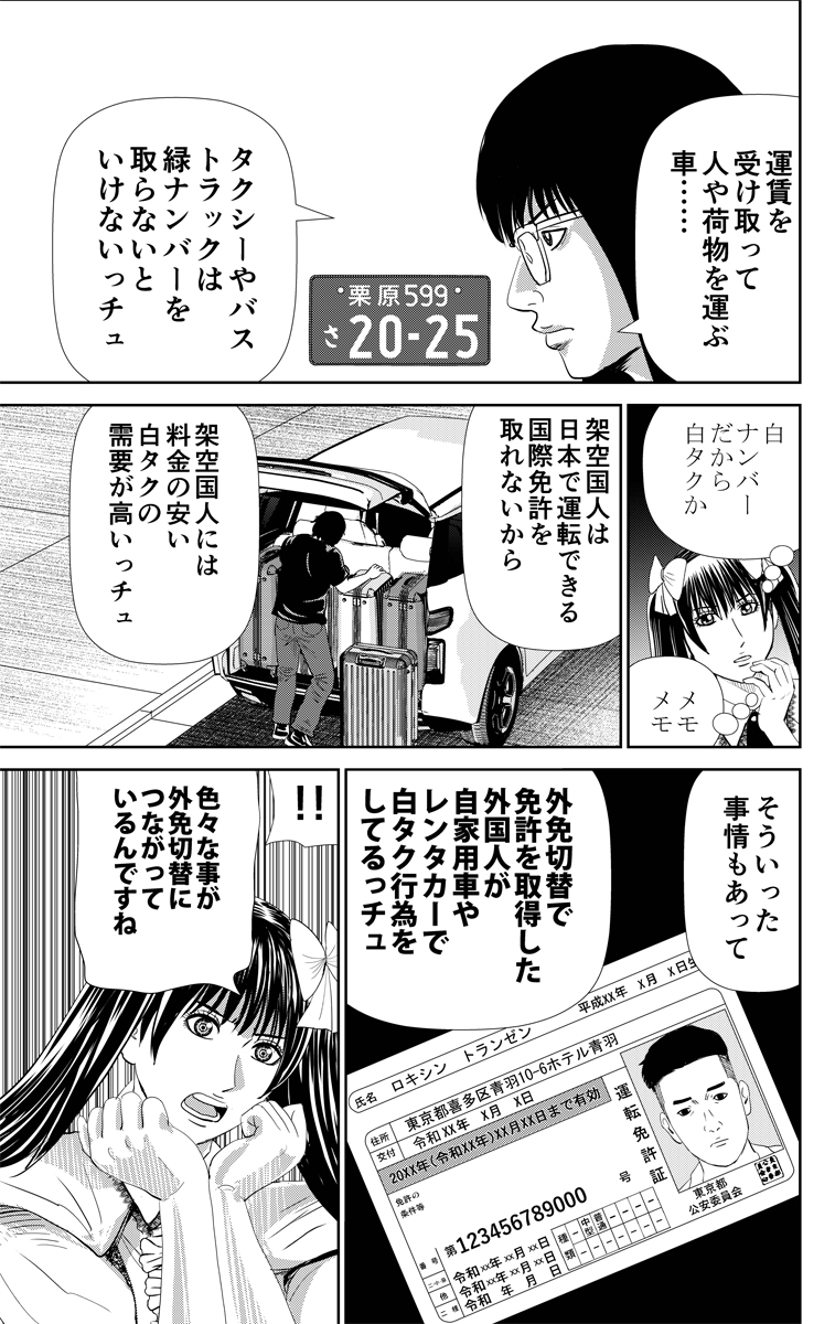 外免切替で日本の免許証を取得した架空国人が違法な白タクで大儲け?
「悪魔の外免切替編」完全収録の「怨み屋本舗DIABLO」は好評発売中です。
https://t.co/D5raXbJgcA