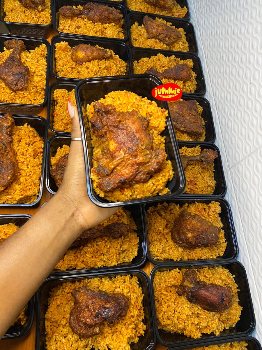 CATERER/FOOD VENDOR IN LAGOS๐งโ๐ณ (@jummie_ke) on Twitter photo Good morning <a href="/Pinovibes/">Oba, Young OG Pino</a>
Iโve heard of your good works, may God continue to bless you richly๐
I sell a plate of Smokey Jollof + sauced chicken for 4k. Letโs share good meal to your loyal followers here on X-app
I hope to sell 50 packs =200k
Kindly patronise my small business. Good morning <a href="/Pinovibes/">Oba, Young OG Pino</a>
Iโve heard of your good works, may God continue to bless you richly๐
I sell a plate of Smokey Jollof + sauced chicken for 4k. Letโs share good meal to your loyal followers here on X-app
I hope to sell 50 packs =200k
Kindly patronise my small business.