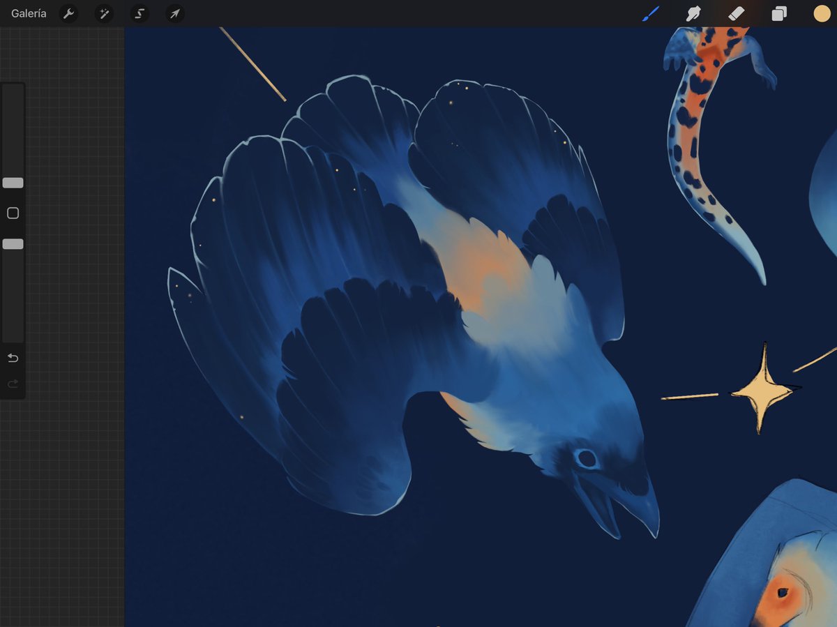 I’m happy with how the crow came out  ✨