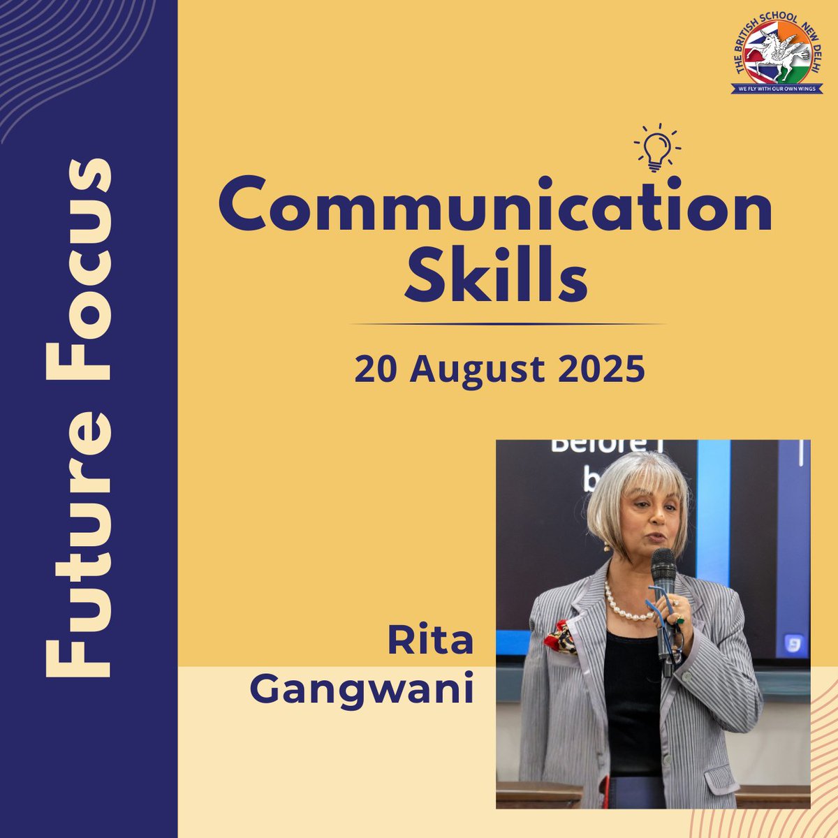 TBS_Delhi's tweet image. Future Focus Session 2! 🌟
Our second session featured Rita Gangwani, who shared powerful insights on Communication Skills. 👏From practical strategies to real-world examples, it was an inspiring morning for our Year 10 students.📚🚀
 
#TBSDelhi #TBSCommunity #futurefocus