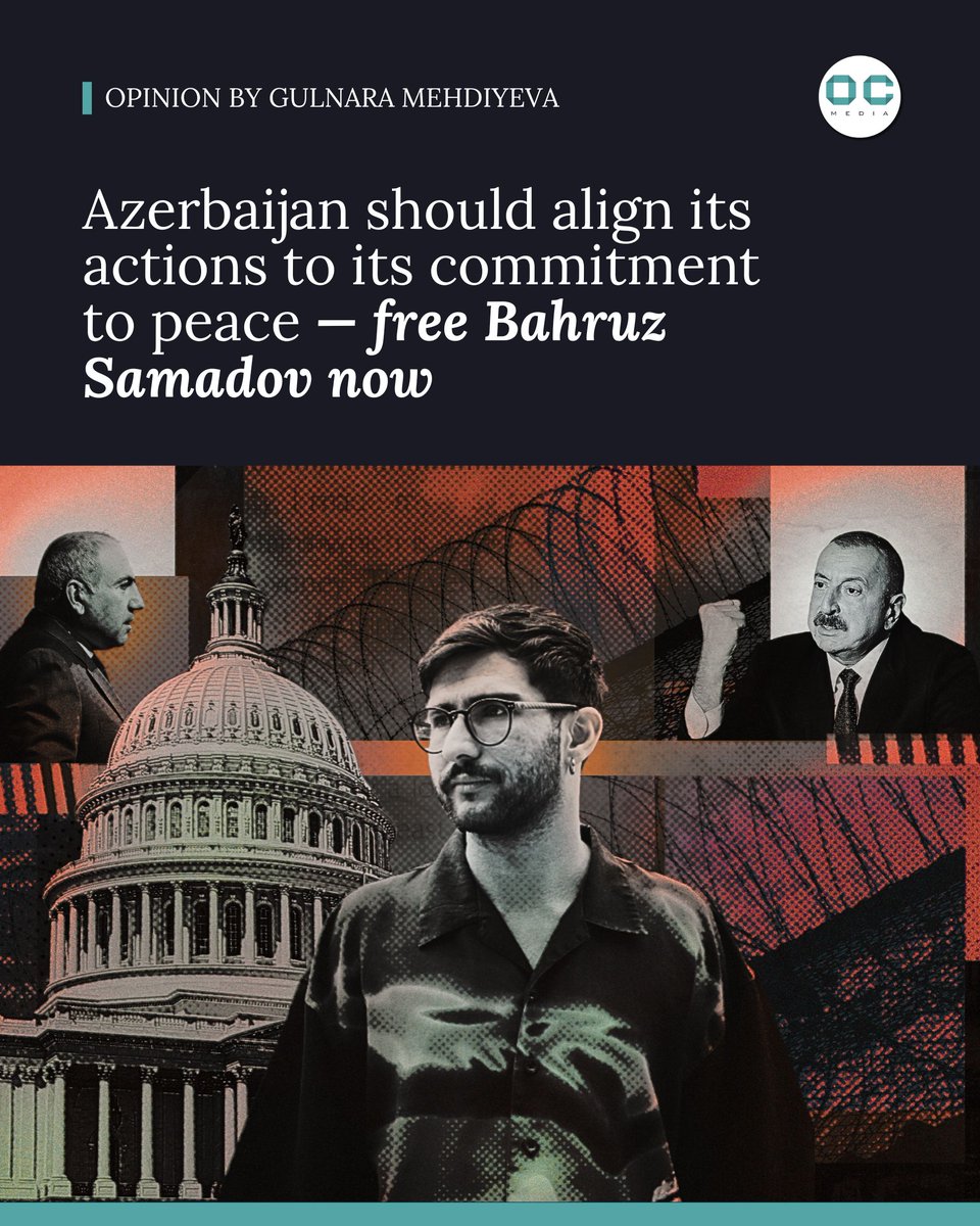 🅾️ OPINION: One year after OC Media contributor Bahruz Samadov was arrested, Azerbaijani activist Gulnara Mehdiyeva argues that his release is necessary to make the new Azerbaijani state policy of peace believable. 

➡️ Read more: oc-media.org/opinion-my-fri…