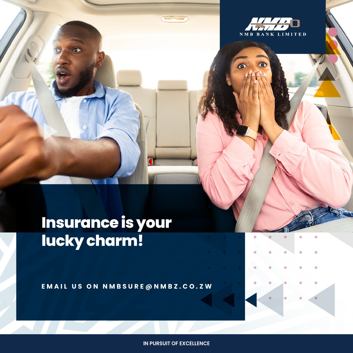 NMB Bank Zim (@nmbbankzim) on Twitter photo Don’t risk it all, insure your assets and make sure your car, home and business is insured. Don’t live by luck, Insurance truly saves the day. 
#insurance #NMBBank #NMBConnect Don’t risk it all, insure your assets and make sure your car, home and business is insured. Don’t live by luck, Insurance truly saves the day. 
#insurance #NMBBank #NMBConnect