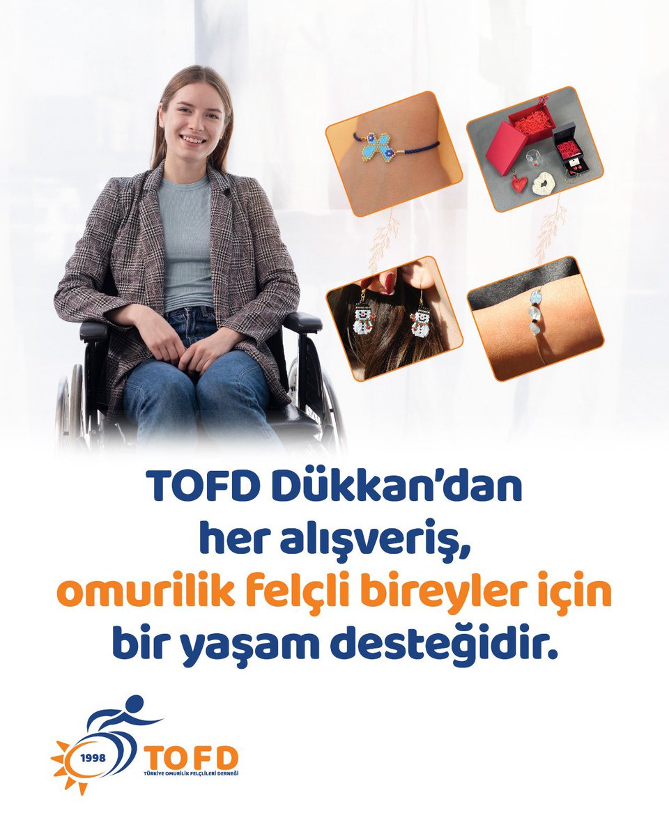 tofdgenelmerkez's tweet photo. TOFD Dükkan’dan her alışveriş,
omurilik felçli bireyler için bir yaşam desteğidir.
https://t.co/EPHfAJwmsZ
#tofd #tofddukkan #destek #bagis https://t.co/Oju3CgpBlq